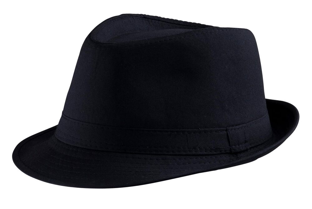 6073 Fedora Hat Black Fedora and Trilby Costume Hat for Adults